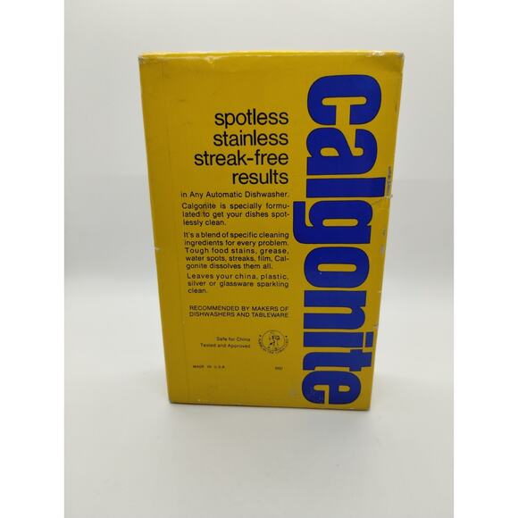 Vintage BOX of Calgonite detergent pre-barcode 1971 1972 era - 20 Oz - Picture 2 of 4